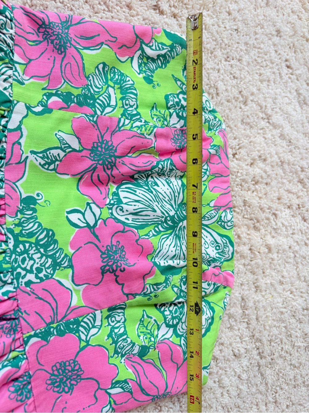 RARE Lilly Pulitzer Lottie Strapless Dress 🌸 Bloomin’ Cocoonin’ 💚 Sz 6 31” B 29 - Picture 10 of 12